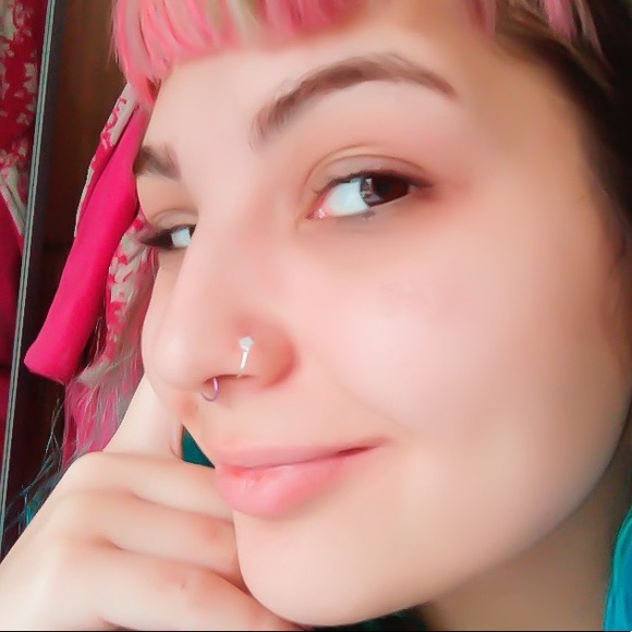 ⭐️925 Sterling Silver Star Nose Ring Cartilage Helix Tragus Rook Hoop Earring - Picture 7 of 13